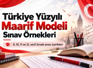 Türkiye Yüzyılı Maarif Modeli Sınav örnekleri