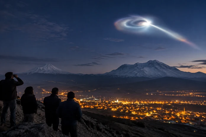 Iğdır ve Erzurum’da gizemli ışık paniği