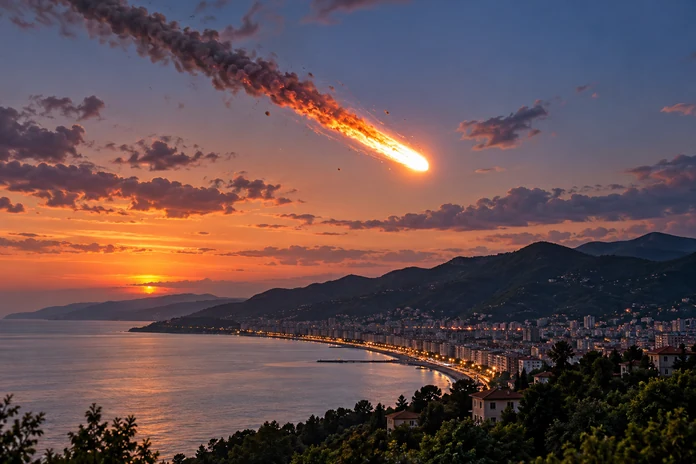 Ordu’ya göktaşı düştü! – İşte o an
